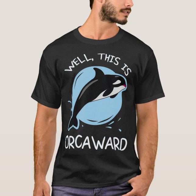 Apresentador Engraçado Engraçado Orca T-Shirt (Frente)