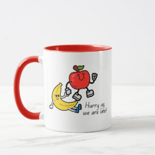 Apresse-se Estamos Atrasados Caneca de Café de Fru