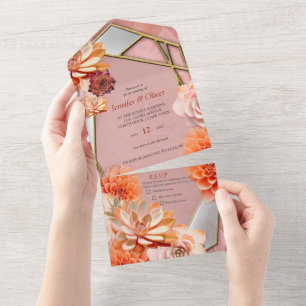 Apricot Crush Color 2024 com Suculentes