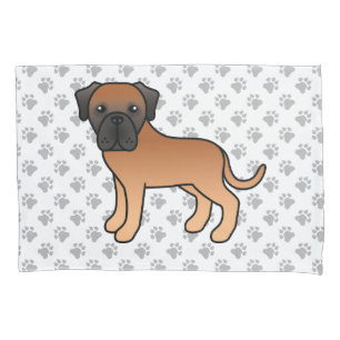 Apricot Inglês Mastiff Bolo Cartoon Cachorro e Pat