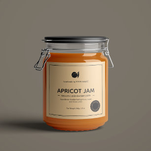 Apricot Jam Label Packaging Design
