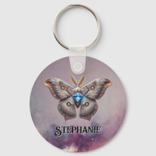 April Birthstone Chaveiro - Diamond Moth Design