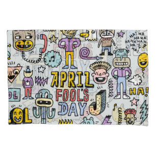April Fools: Conjunto Colorido de Dótulos.