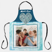 Apron de Foto Personalizada do Melhor Avô do Mundo