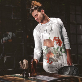 Apron do Cogumelo de Texto Personalizado