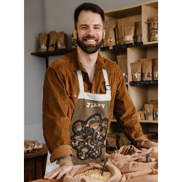 Apron do Cogumelo de Texto Personalizado