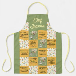 Apron Floral Multilíngue Personalizado
