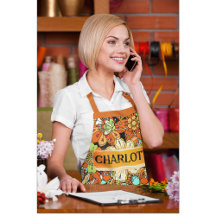 Apron Floral Padrão Personalizado