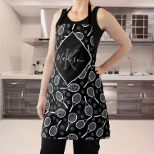Apron Monograma Racket tênis com Nome Personalizad