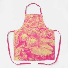 Apron - 'Nodding Lotus' (Tropical)