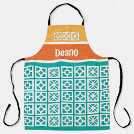 Apron Personalizado De Blocos De Quebra Modernos D