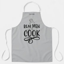 Apron personalizado "Real Men Cook"