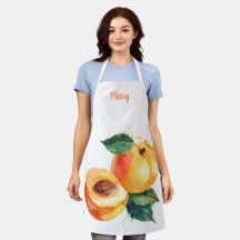 Apron Personalizável de Pessegueira de Aquarela