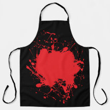 Apron Preto Vermelho Halloween