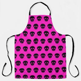 Apron Rosa Quente-Preto-gótico