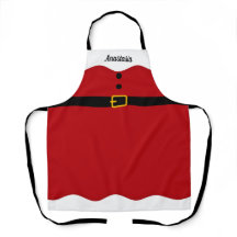 Apron Santa Claus com Presente de Natal de Nome Pe