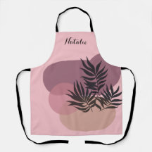 Apron Tropical Rosa-Abstrato de Pastel Suave