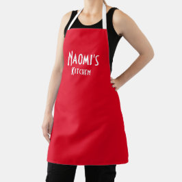 Apron Vermelho Moderno Na moda Personalizado