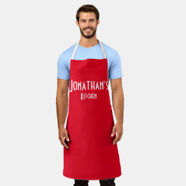 Apron Vermelho Personalizado