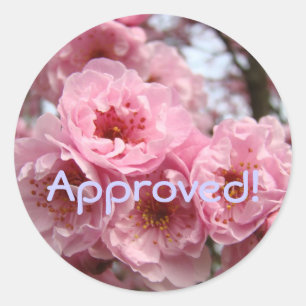 Aprovado! adesivos Flores de Cerejeira Rosa sticke