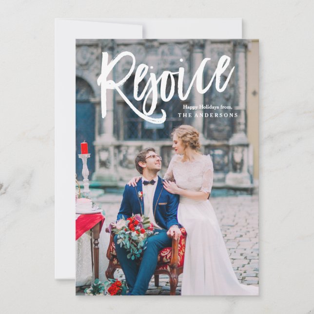 Aproveite o Cartão com fotos de Sobreposição de Fe (Frente)