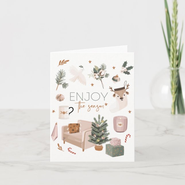 Aproveite o cartão de Natal da temporada (Frente)