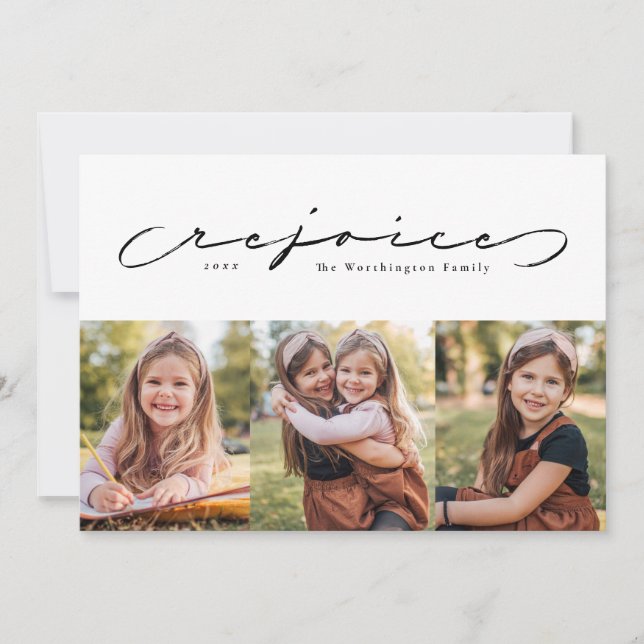 Aproveite o feriado religioso três cartões com fot (Frente)