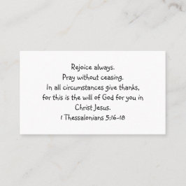 Aproveite sempre o padrão, Cartão de visita de 3,5