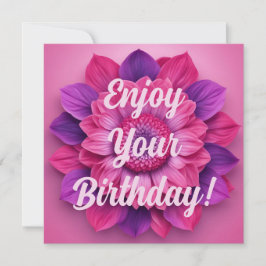 Aproveite seu aniversário! Cartão de Aniversário F