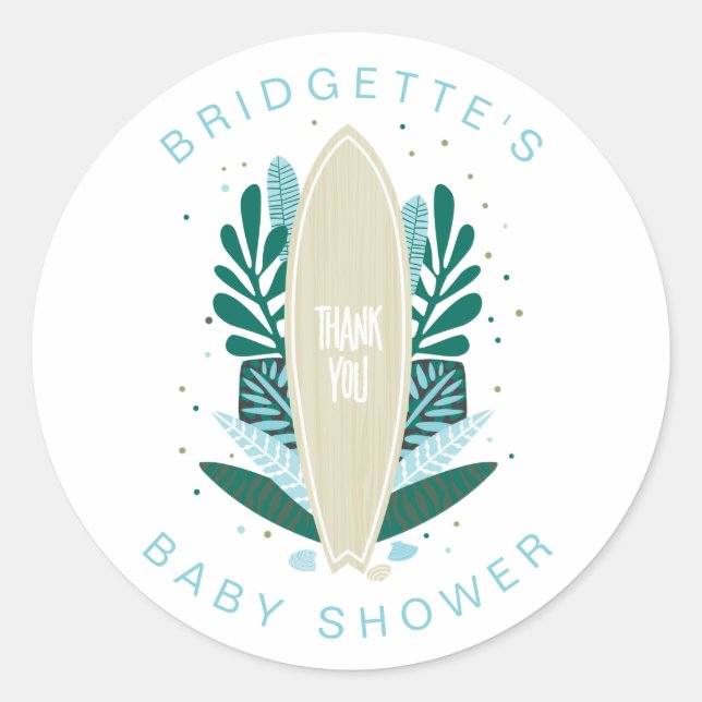 Aqua Baby On Conselho Obrigado Clássico Do Adesivo (Frente)