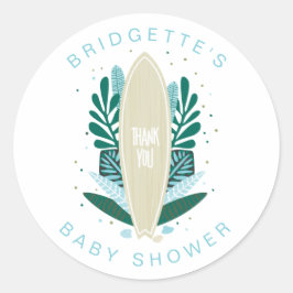 Aqua Baby On Conselho Obrigado Clássico Do Adesivo