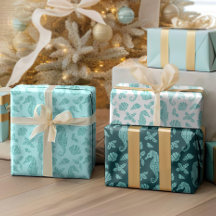 Aqua Blue Christmas Coaster Glitter Seacavalo