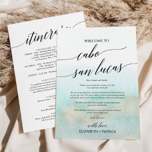 Aqua Cabo San Lucas - Letra de boas-vindas e Itine