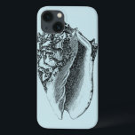 Aqua Conch Shell<br><div class="desc">Nesta imagem vívida,  você pode ver em preto e branco o estilo mais natural e único da concha de Conch perto. Este tipo único de arte tem sombreado preto para destacar as bordas rugosas desta casca de mar. Obtenha esta concha com um fundo aqua no seu produto hoje.</div>