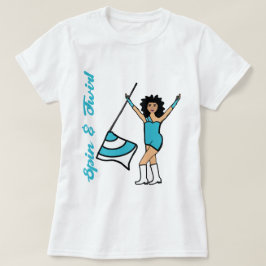 Aqua do T-Shirt com Guarda a cores
