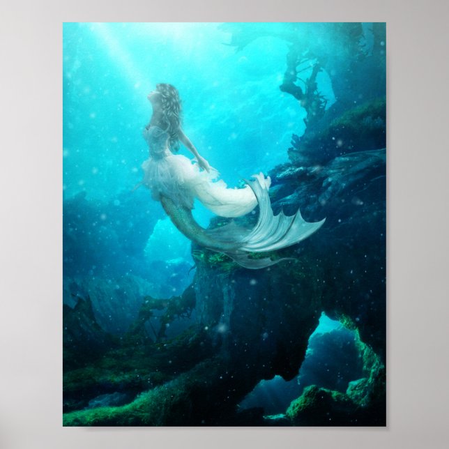 Aqua Fiona Mermaid Poster (Frente)
