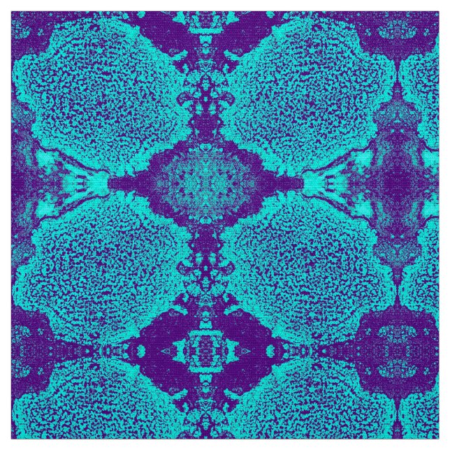 Aqua Floral Tecido (Modelo)