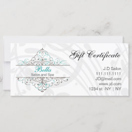Aqua Flourish Personali Business Stationery