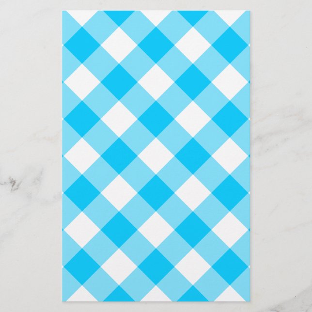 Aqua Gingham Pattern (Frente)
