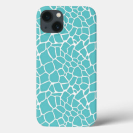 Aqua Giraffe Impressão