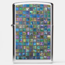 Aqua horizontal glamoroso brilhante dos azulejos