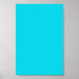 Aqua Neon Blue Background em um Poster