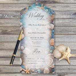 Aqua Seashell Rustic Beach Janto
