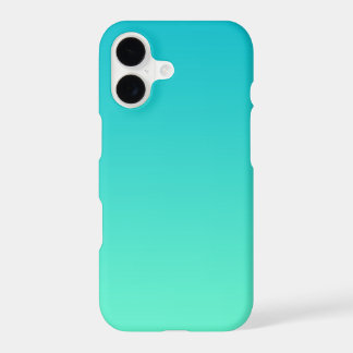 Aqua Turquesa Gradiente Ombre, Minimalista Moderno