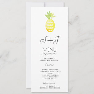 Aquarela Abacaxi Oasis Tropical Fruta - Menu