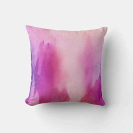 Aquarela Almofadas Espaço Positivo Rosa Roxo