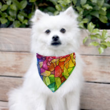 Aquarela Arco Arco-Íris Vidro Estampado