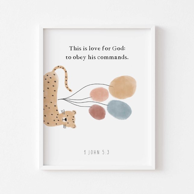 aquarela boho bíblia poster (Criador carregado)