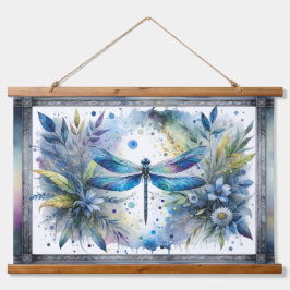 Aquarela Botânica Libélula Azul