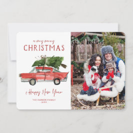 Aquarela | Cartão com fotos de Natal